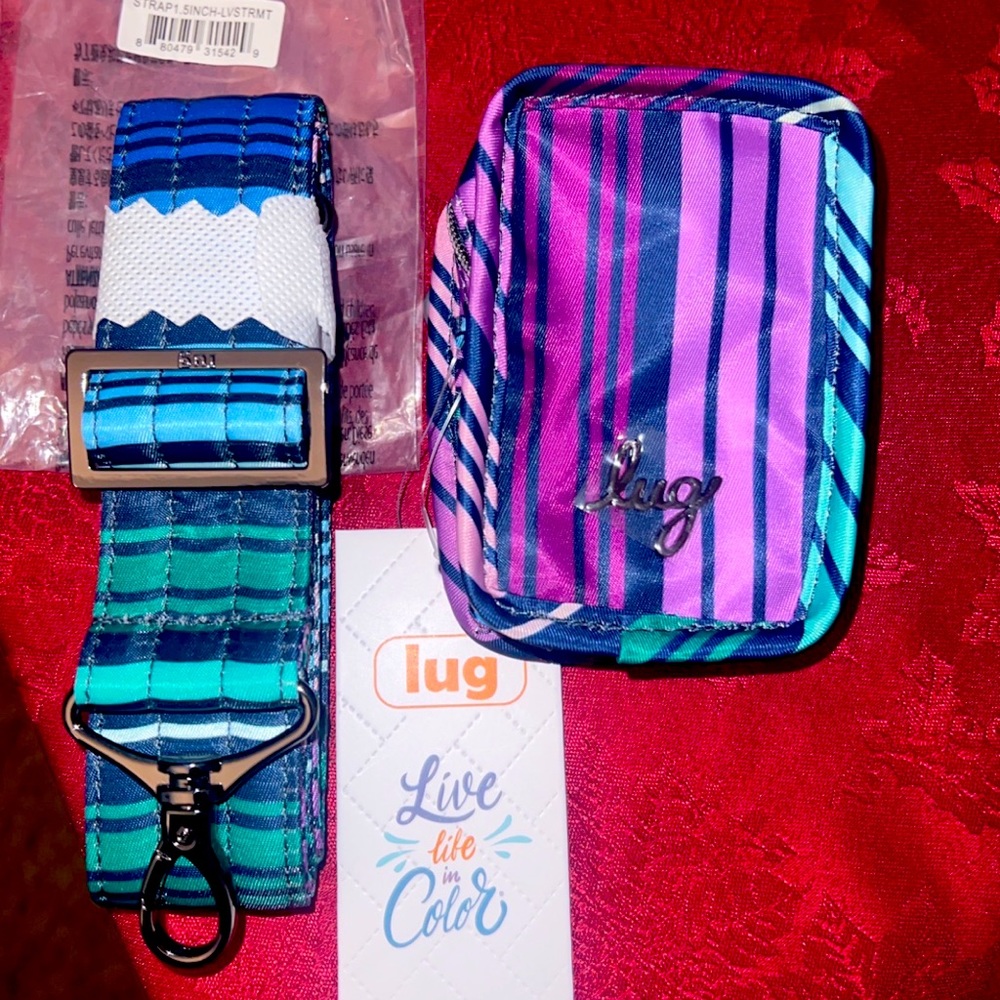 Lug Love stripe Multi 1.5 inch strap and Love Stripe Multi Drizzle